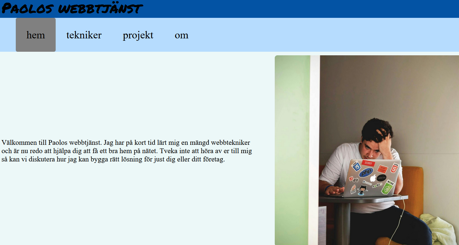 bild på paolos webb