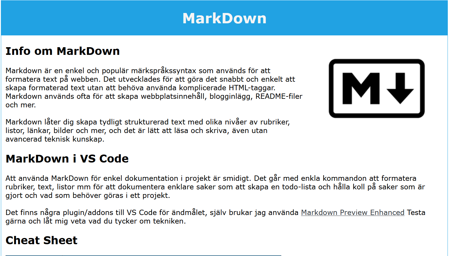 bild på responsiv markdown