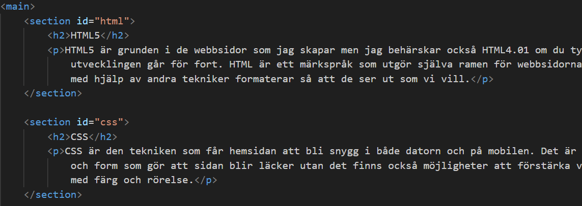 bild på html